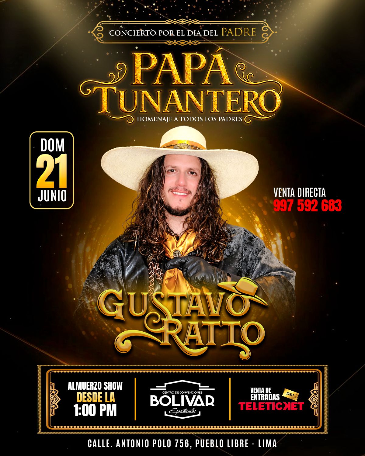 En este momento estás viendo Papá Tunantero – Homenaje en el Día del Padre – Almuerzo Show en Vivo